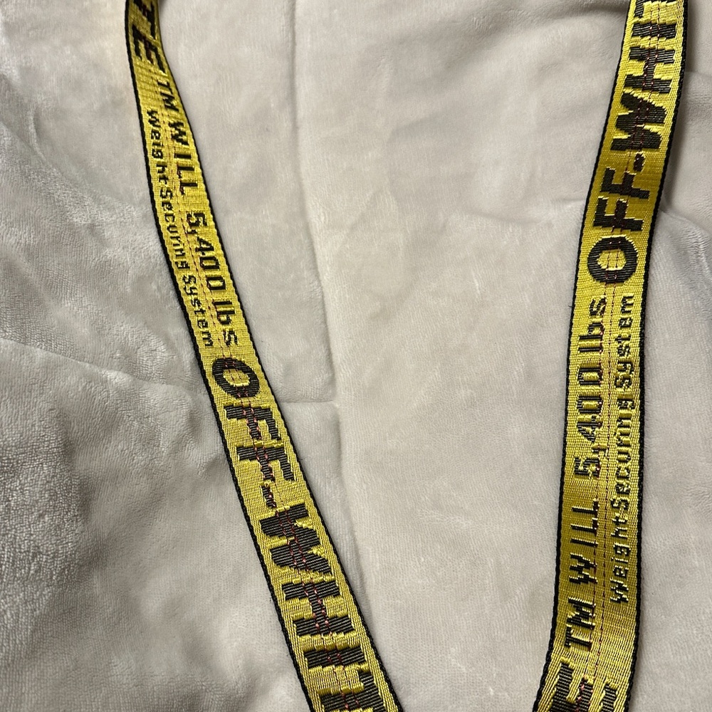 Off-White brand Yellow Belt